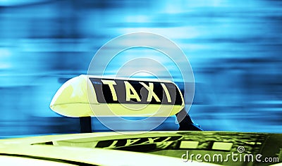 Taxi sign Stock Photo