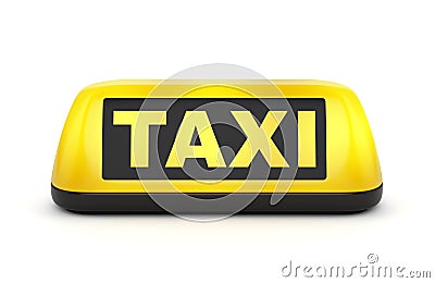 Taxi sign Stock Photo