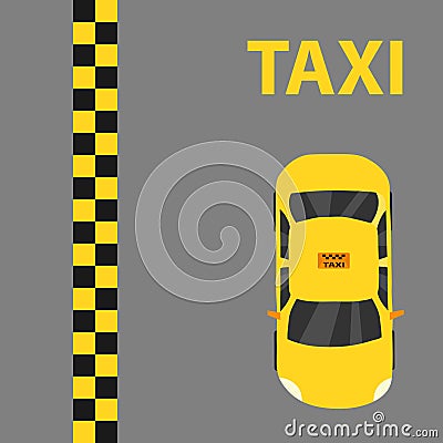 Taxi, taxi logo Cartoon Illustration