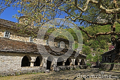 Taxiarches church, Mikro Papigo Stock Photo