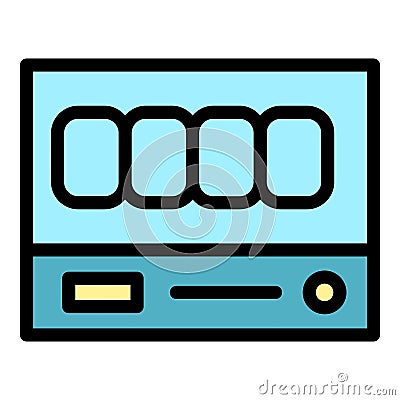 Taximeter delivery icon vector flat Stock Photo