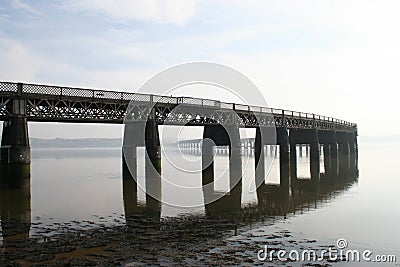 Tay Rail Bridge, Dundee Stock Photo