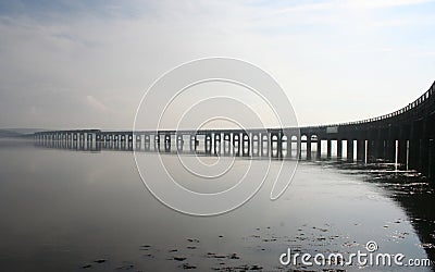 Tay Rail Bridge, Dundee Stock Photo