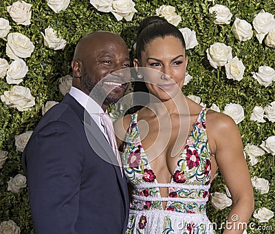 Taye Diggs and Amanza Smith Brown Editorial Stock Photo