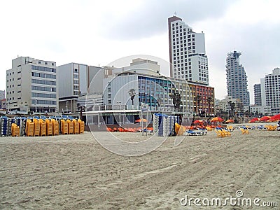 Tayelet beach, Tel-Aviv, Israel, Middle East Stock Photo