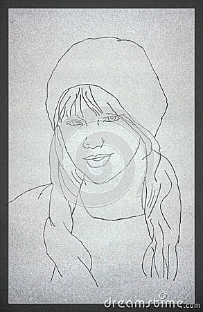 Taylor Swift Sketch Editorial Stock Photo
