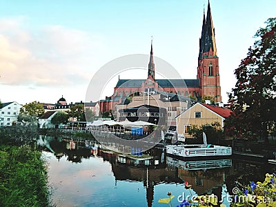 Tbe Cathedral in Uppsala Sweden Editorial Stock Photo