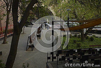 TBILISI, GEORGIA - APRIL 18, 2024: Deda Ena Park Editorial Stock Photo