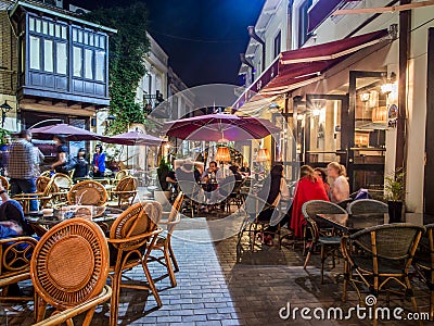 Tbilisi by night Editorial Stock Photo