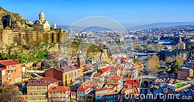 Tbilisi Old Town, Georgria Stock Photo