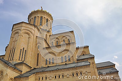 Tbilisi Sameba Cathedral Stock Photo