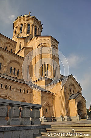 Tbilisi Sameba Cathedral Stock Photo