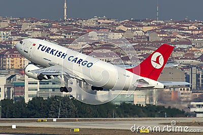 TC-JCY Turkish Airlines Cargo Airbus A310-304F Editorial Stock Photo