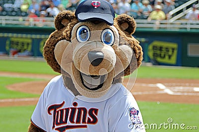 TC - The Mascot of the Minnesota Twins Editorial Stock Photo