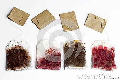 Tea bags Stock Photo