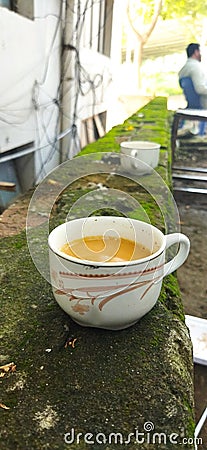 Tea at a local tea stall in Pakistan Stock Photo