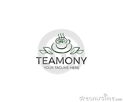 Tea Logo Template. Cup of Tea Vector Design Vector Illustration