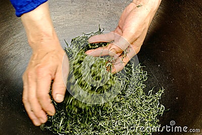 Tea making Stock Photo