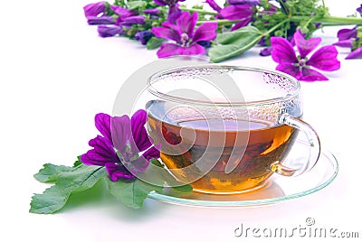 Tea malva Stock Photo