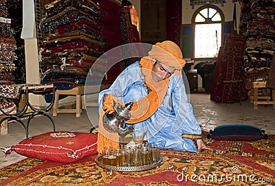 Tea in Morocco Editorial Stock Photo