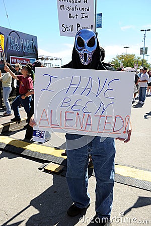 Tea Party Rally in Saint Louis Missouri Editorial Stock Photo