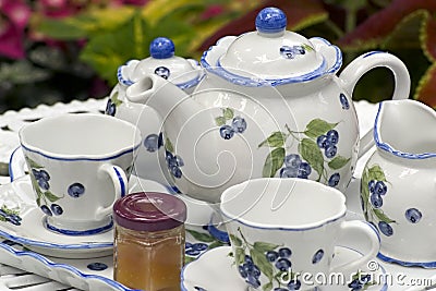 Tea Set Stock Photo