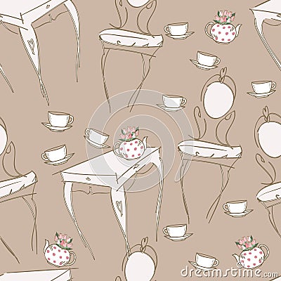 Tea set Stock Photo