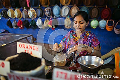 Tea shop in India Editorial Stock Photo