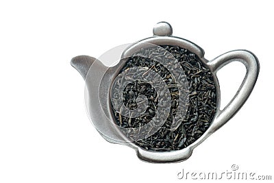 Tea in strainer. Stock Photo