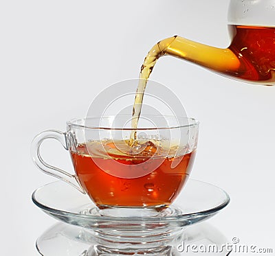 Tea and teacup Stock Photo