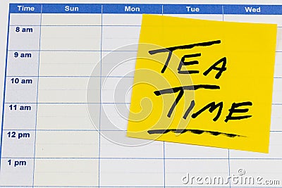 Tea time drink morning breakfast afternoon food break beverage Stock Photo