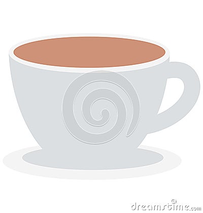 Tea Vector Isolated Vector icons that can be easily modified and edit Vector Illustration