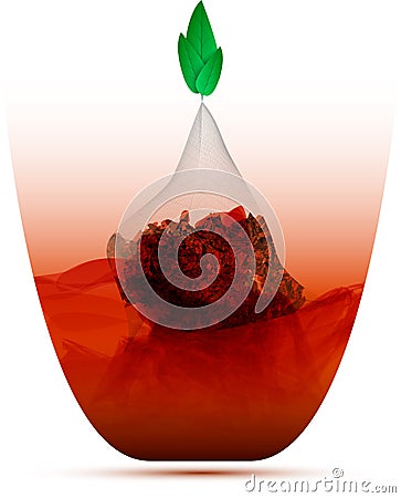 Teabag Vector Illustration