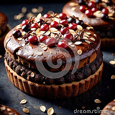 Teacake , traditional popular sweet dessert cake Stock Photo