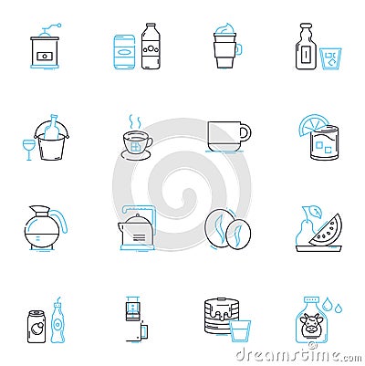 Teach and educate linear icons set. Instruct, Enlighten, Tutor, Mentor, Advise, Guide, Coach line vector and concept Vector Illustration