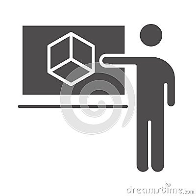 Teach school and education teacher chalkboard geometric shape silhouette style icon Vector Illustration