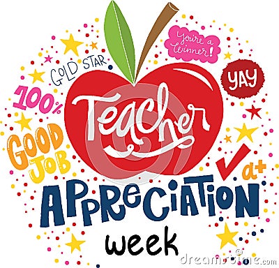 Teacher appreciation week Vector Illustration