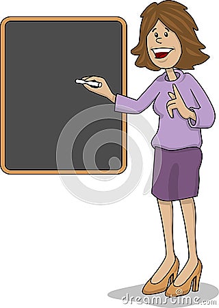 Teacher female Vector Illustration