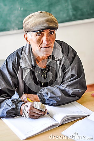 Teacher in Khorog in Tajikistan Editorial Stock Photo