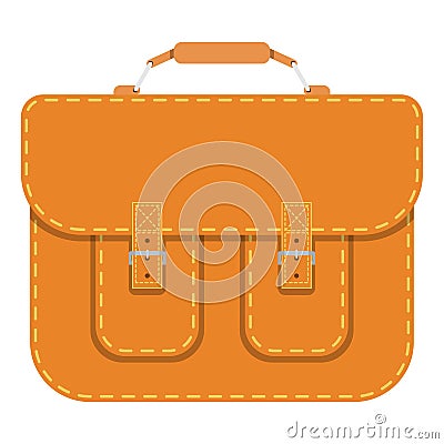 Teacher`s bag Vector Illustration