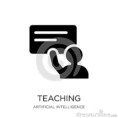 teaching icon in trendy design style. teaching icon isolated on white background. teaching vector icon simple and modern flat Vector Illustration