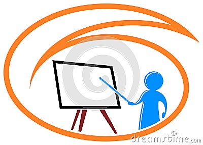 Teaching logo Vector Illustration