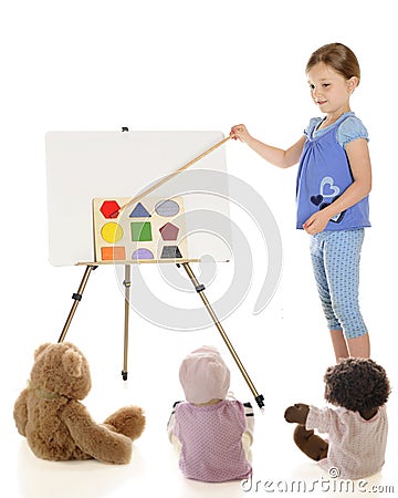 Teaching About Shapes Stock Photo