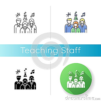 Teaching staff icon Vector Illustration