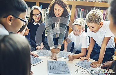 Teaching Studying Library Learning Knowledge Concept Stock Photo