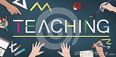 Teaching Teach Teacher Training Development Concept Stock Photo