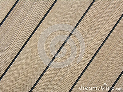 Teak Deck Stock Photo