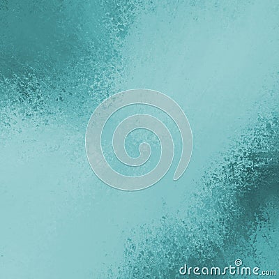 Teal blue background with abstract textured corner design Stock Photo