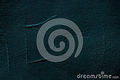 Teal colored abstract wall background with textures of different shades of teal Stock Photo