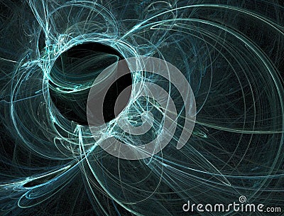 Teal plasma ball Stock Photo